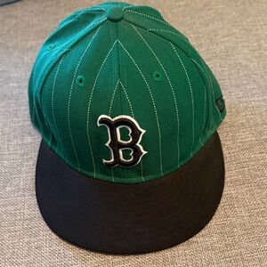 New Era Emerald Green and Black Boston Red Sox Baseball Cap